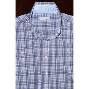 Alex Cannon Mens Linen Button Down Shirt XL Beachy Resort Preppy Short Sleeve